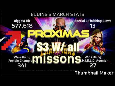 5/65 Proxima Midnight vs Realm of Legends Wolverine. Full health s3 solo. MCOC