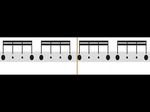 Brazilian rhythm exercise for beginners- level 1 - 90 bpm