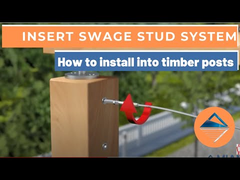 How To Install Wire Balustrade - Insert Swage Stud System