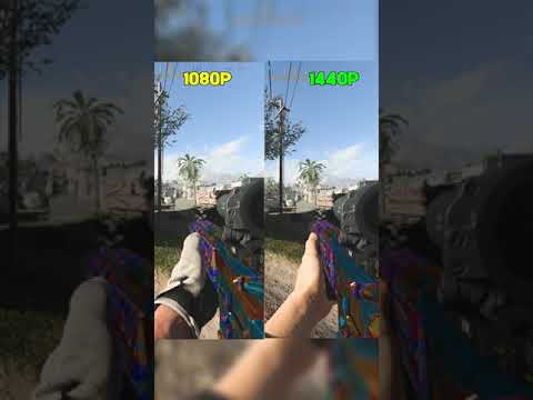 Warzone in 1080p vs 1440p