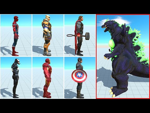 SUPER GODZILLA VS MARVEL - Animal Revolt Battle Simulator