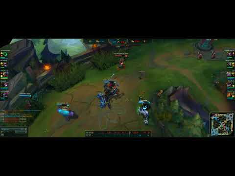 AP Shaco 1v4 Quadra kill top lane