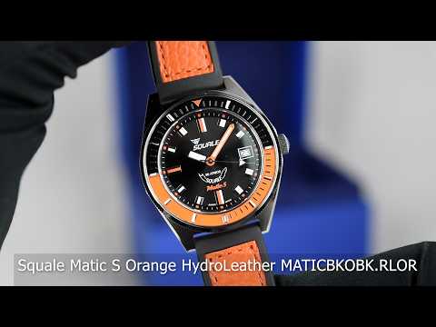 Squale Matic S Orange HydroLeather MATICBKOBK.RLOR