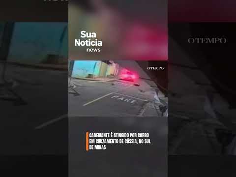 CADEIRANTE É ATINGIDO POR CARRO EM CÁSSIA (MG)