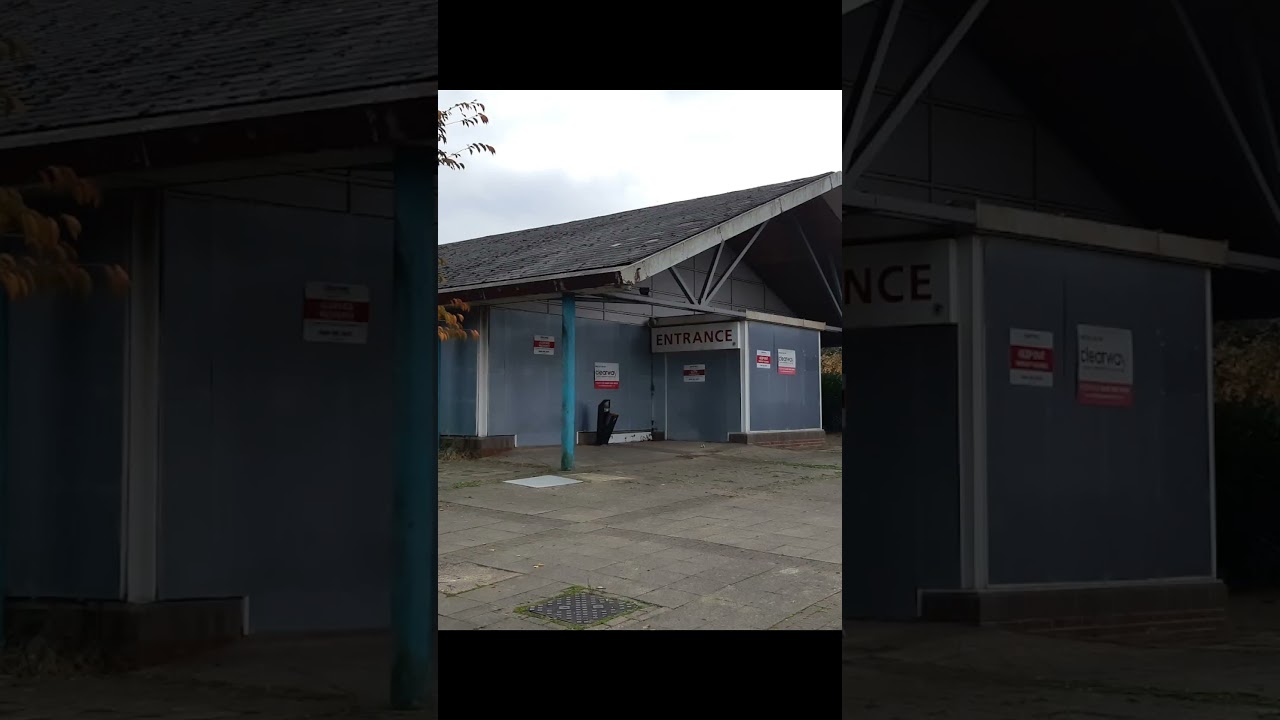 abandoned BP service station just off the M1 in leicestershire