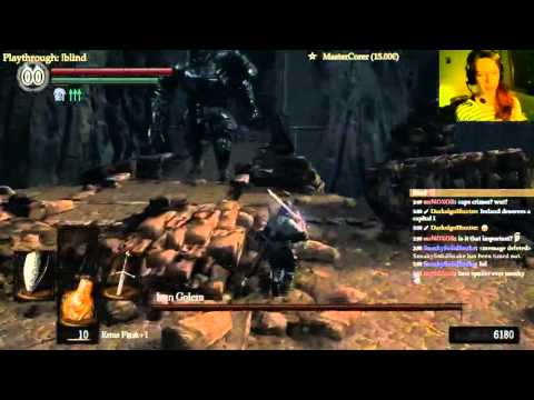 Iron Golem - First Victory (1st attempt) ☆ DARK SOULS [blind]