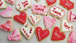 Galletas para San Valentin 3 Ingredientes ❤ Receta y Decoracion con glase real deliciosas