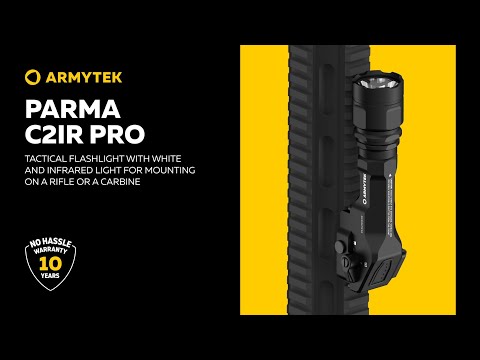 Armytek Parma C2IR Pro — rail-mounted flashlight with white and IR light