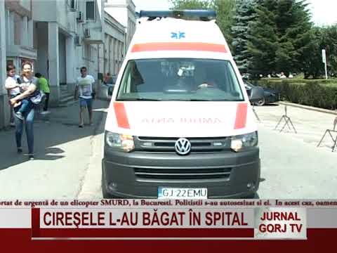 Cireşele l-au băgat în spital