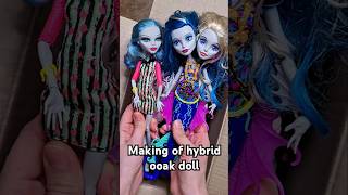 I made a hybrid monster high doll #ooak #monsterhigh #tutorial #smartdolls #dolls #unboxing #barbie