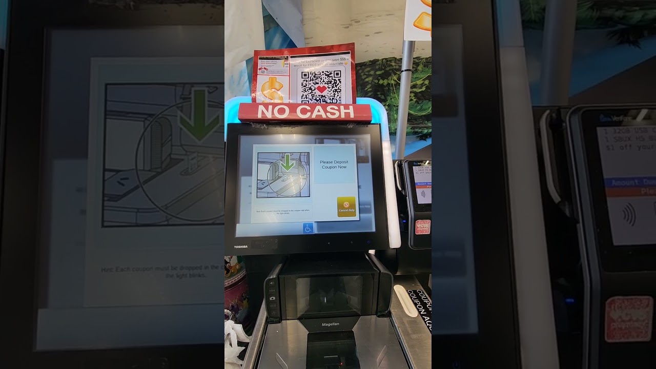 CVS Self Checkout Kiosk Fails Requires Cashier Handling