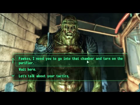 Fawkes's Original Ending Dialogue Before Broken Steel DLC