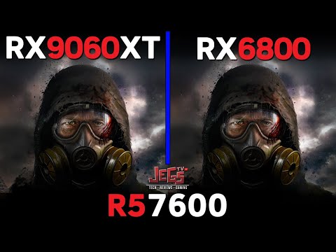 RX 9060 XT 16G vs RX 6800 | Ryzen 5 7600 | Tested in 15 games