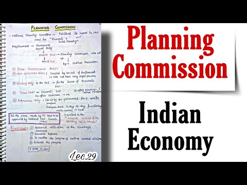 Planning Commission || Indian Economy || Handwritten notes || Lec.29 || An Aspirant !