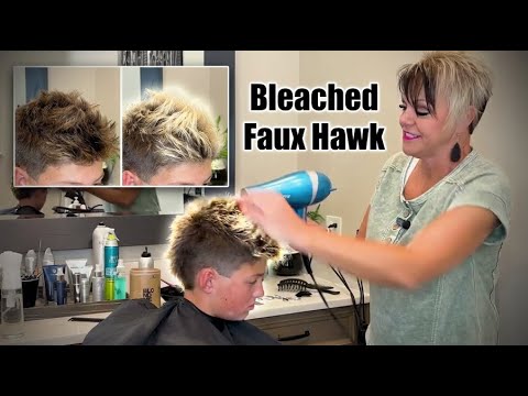 Wyatt bold new look bleached faux hawk tutorial thumbnail
