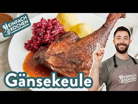 Gänsekeule 🍗🔥 | knusprig gebraten wie bei Oma 😍✨ | Einfach Kochen