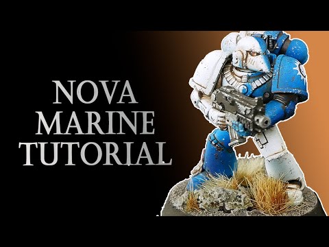 How to paint Novamarine Space Marine for Warhammer 40k