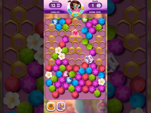 Diamond Diaries Saga Level 672 ~ HARD LEVEL ~ NO BOOSTERS