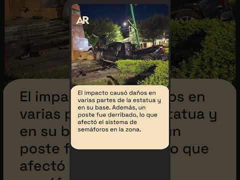Conductor choca contra monumento de León Cortés en La Sabana