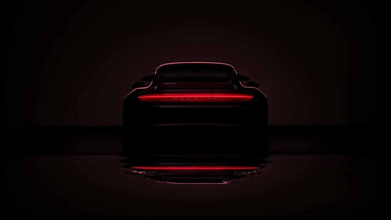porsche 911 in darkness | live 4K wallpaper