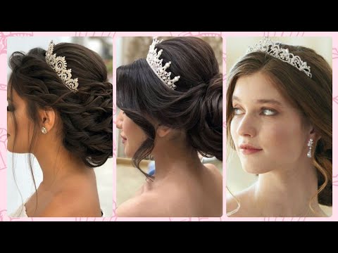 Princess hairstyle with crown - Hair Color Ideas -...