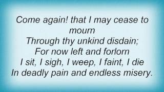 Sting - Come Again Lyrics