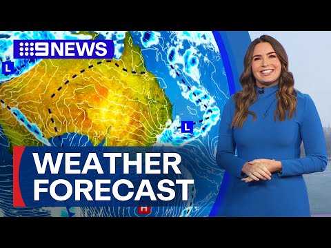 Australia Weather Update: Wind, showers and surf to ease | 9 News Australia