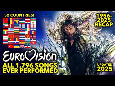 All the 1,796 Songs Ever Performed at the Eurovision Song Contest [1956-2025] | RECAP