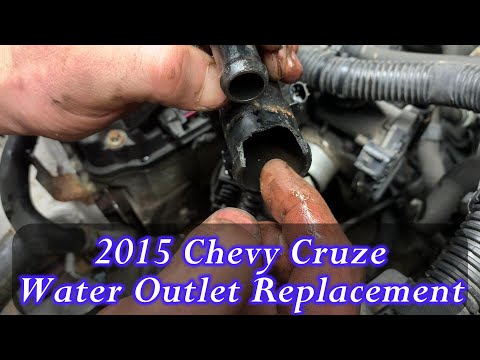 2015 Chevy Cruze Coolant Leak! Water Outlet Replacement