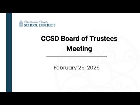 CCSD Board of Trustees Regular Meeting | February 25, 2026