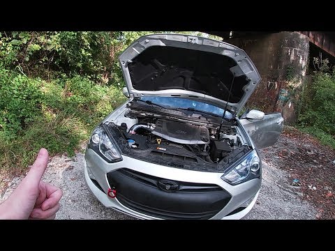 Installing An Injen Intake On My Genesis Coupe!