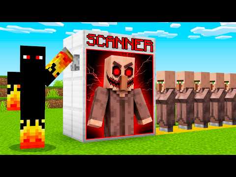 Fiz um SCANNER para DESCOBRIR o VILLAGER do MAL no Minecraft!