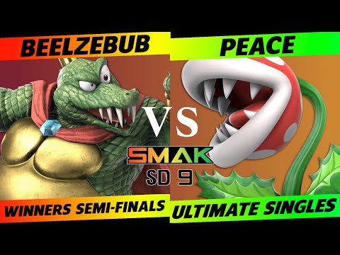 SMAK-SD9 Winners Semi-Finals - Beelzebub (King K. Rool) vs. Peace (Piranha Plant, Banjo) - SSBU