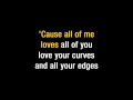John Legend "All Of Me" Karaoke 