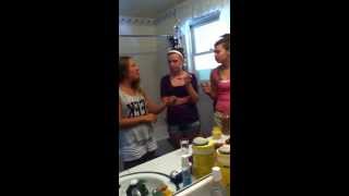 Cinnamon challenge with Tiffany, Rachel and Brianna (;