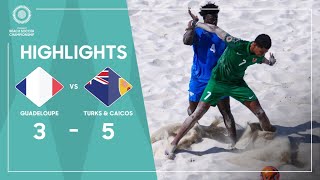 Guadeloupe 3-5 Turks & Caicos Concacaf Beach Soccer Championship