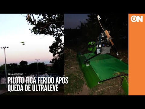 Piloto fica ferido após queda de ultraleve em Americana