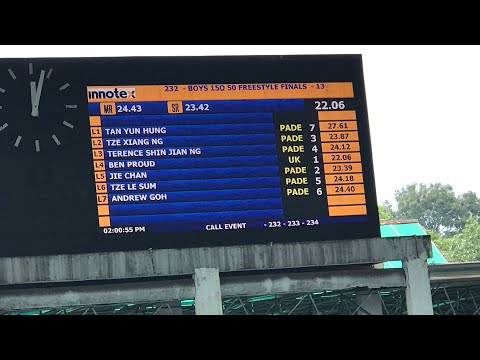 Ben Proud 50m Freestyle Final 22.06