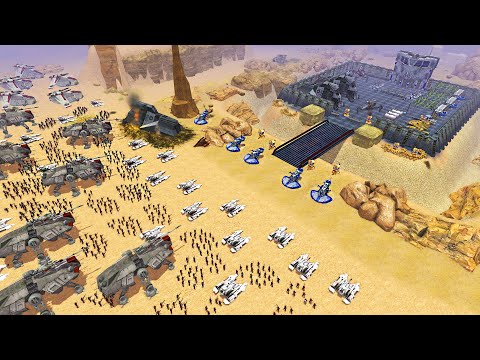 Clone Army Encircles BRIDGE FORTRESS of DROID ARMY Factory... - Men of War: Star Wars Mod