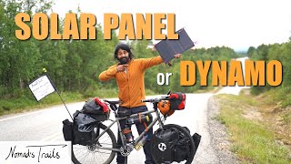 Solar panel VS dynamo hub – What's the best electricity source on tour