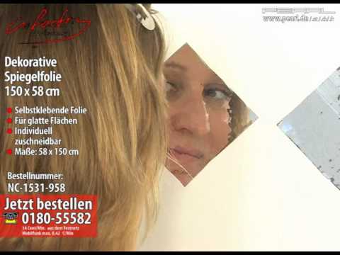 infactory Dekorative Spiegelfolie 150 x 58 cm