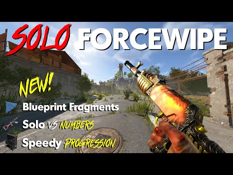 SOLO FORCE WIPE on the BIGGEST AU SERVER | New Blueprint Fragment System - Official Vanilla Rust