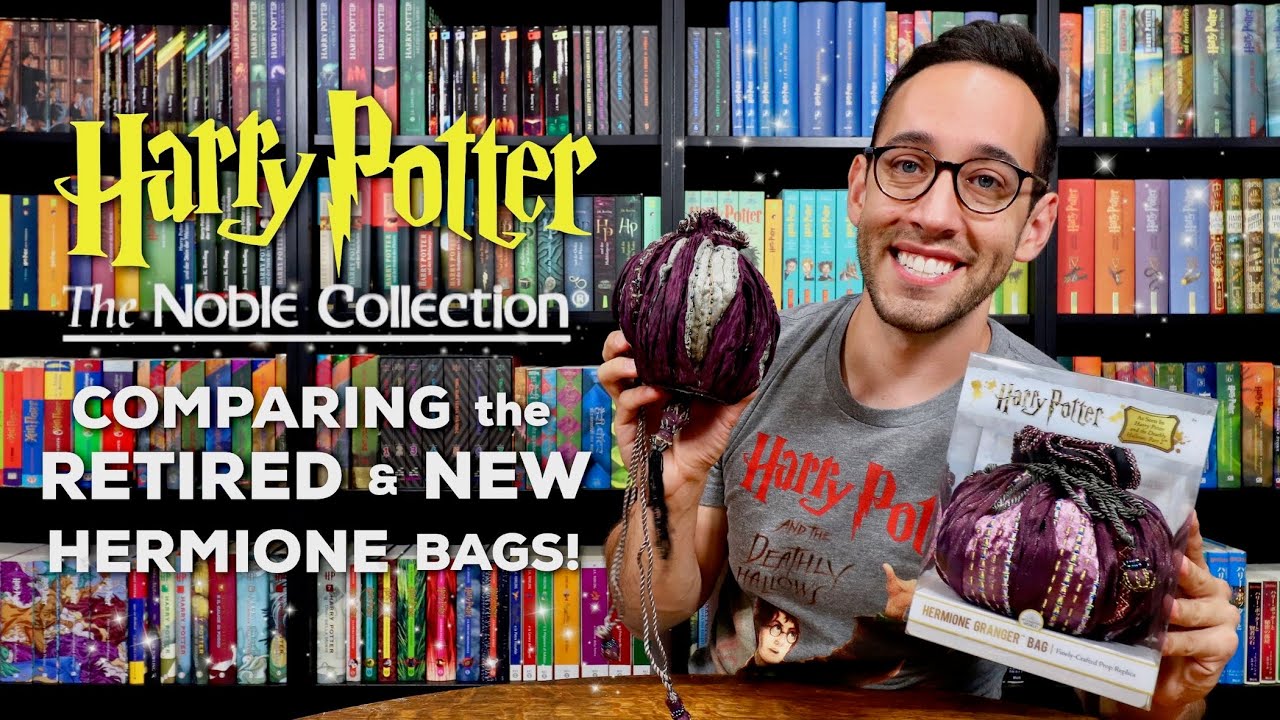 Watch video Comparing the RETIRED and NEW Hermione's Bag by The Noble Collection | Harry Potter Replica Now Comparing the RETIRED and NEW Hermione's Bag by The Noble Collection | Harry Potter Replica
