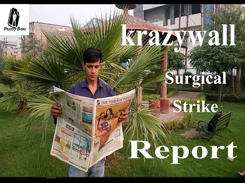 Surgical Strike Report on krazy wall by Pranky Babu  sept 2k16