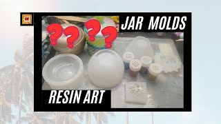 Resin Pouring Two Jar Molds | Alcohol Inks | Glitters | Resin Art | | Resin Molds