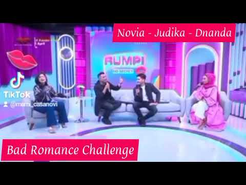 Bad Romance Challenge by Novia Bachmid, Judika, Dnanda di Rumpi Live Transtv kerenn bangett