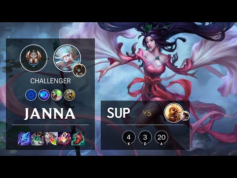 Janna Support vs Leona - EUW Challenger Patch 11.22