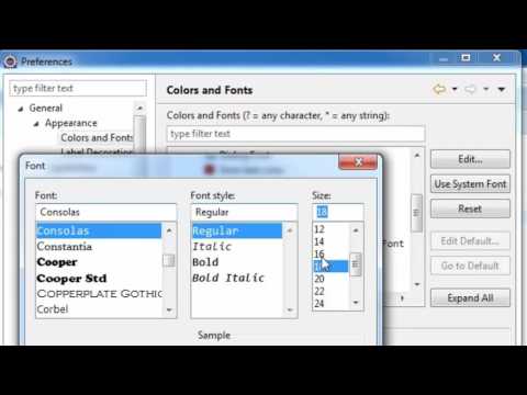 18 How to Increase font size in Eclipse Hindi
