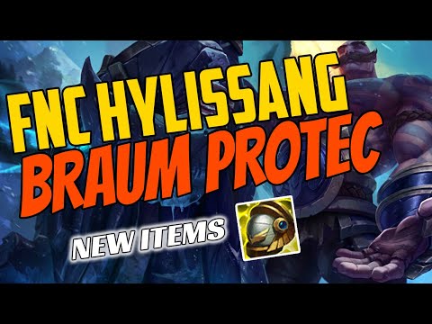 FNC Hylissang Plays Braum Support vs Alistar Botlane Challenger Gameplay New Items Season 11