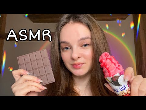 ASMR Fake Food Eating 🍫🍦🥕Tingly Mouth Sounds